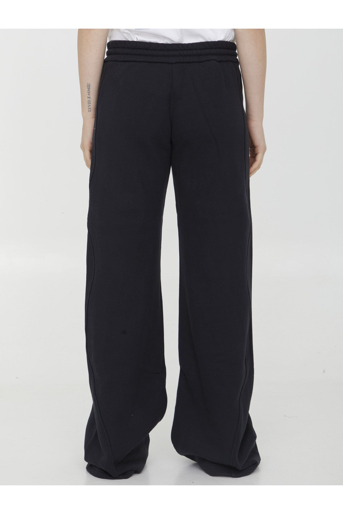 Round joggers in cotton jersey