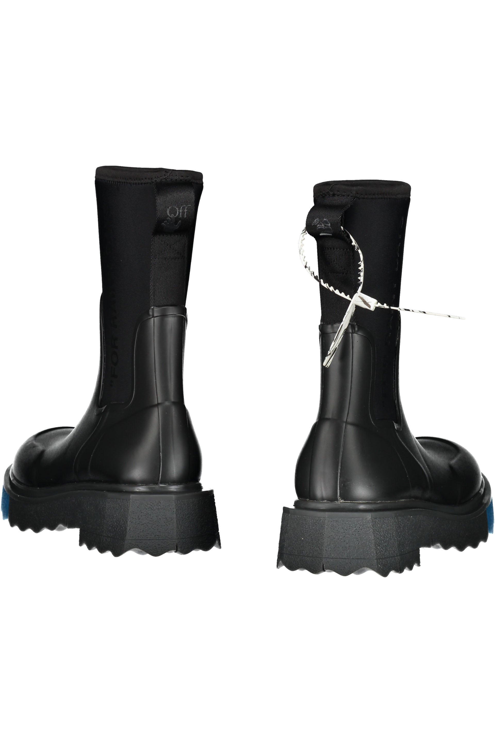 Rubber and neoprene rain boots