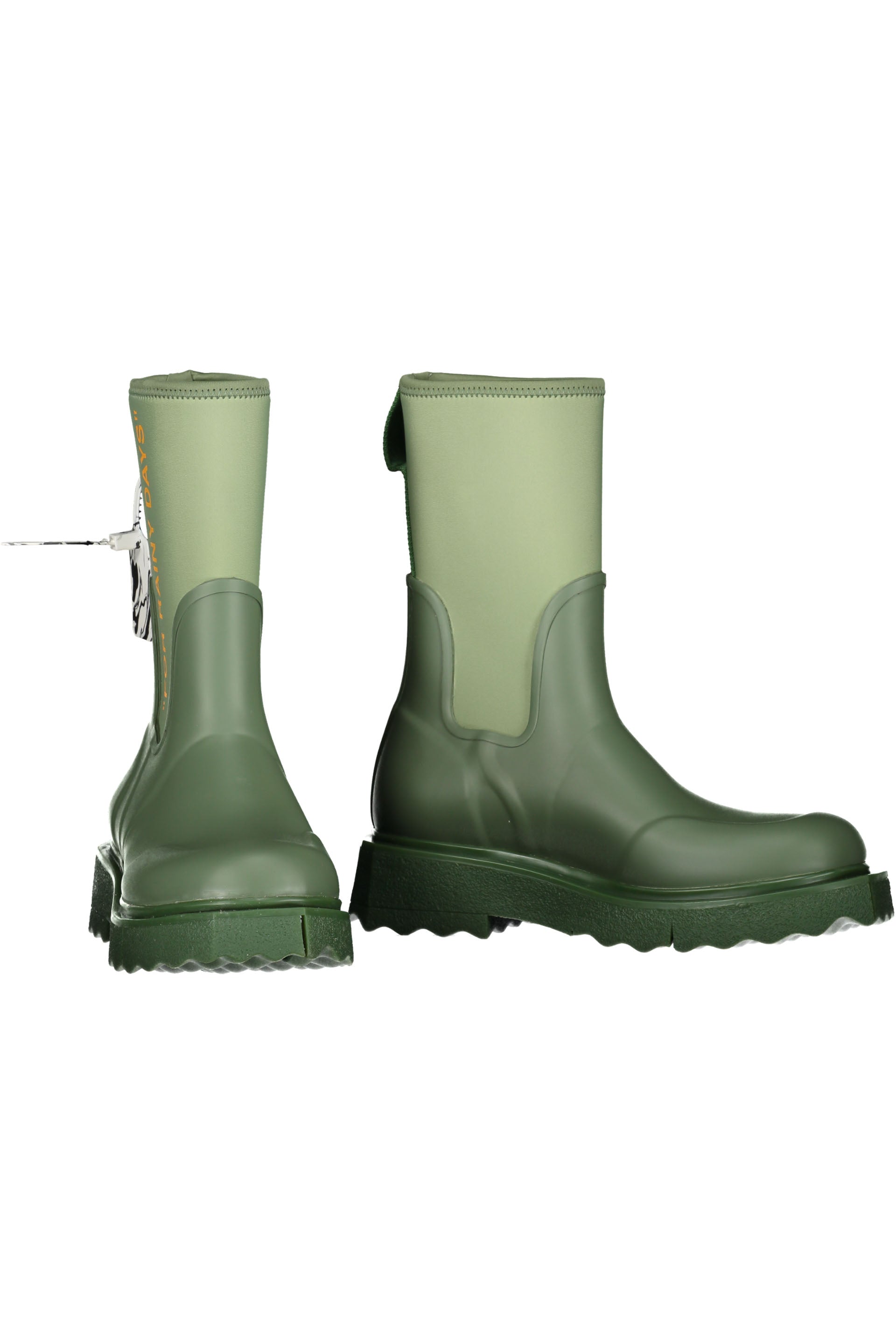 Rubber and neoprene rain boots
