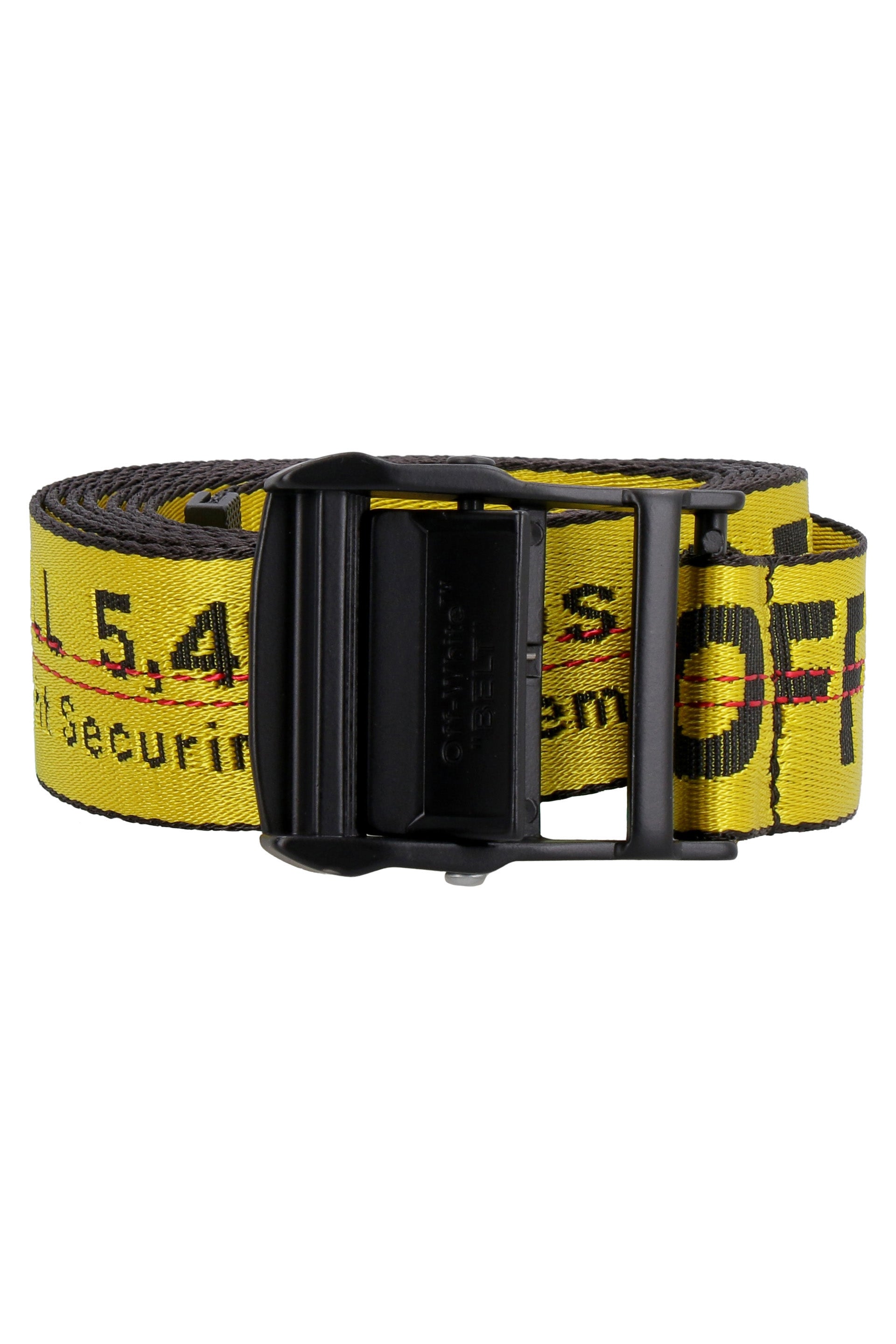 Industrial fabric belt with logo