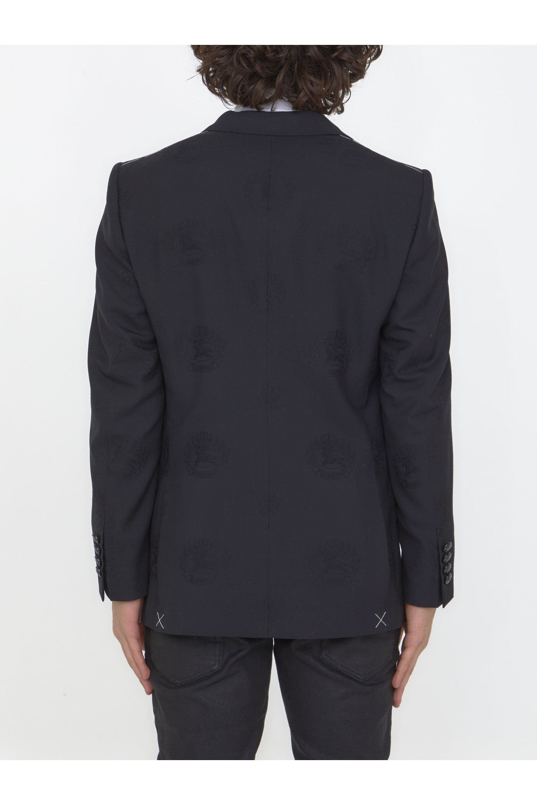 BURBERRY-OUTLET-SALE-Oak Leaf Crest tuxedo jacket-ARCHIVIST