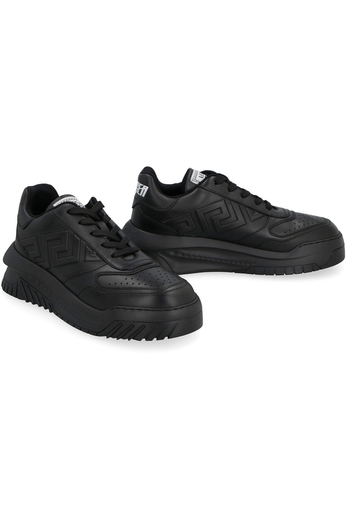 Versace-OUTLET-SALE-Odissea leather low-top sneakers-ARCHIVIST