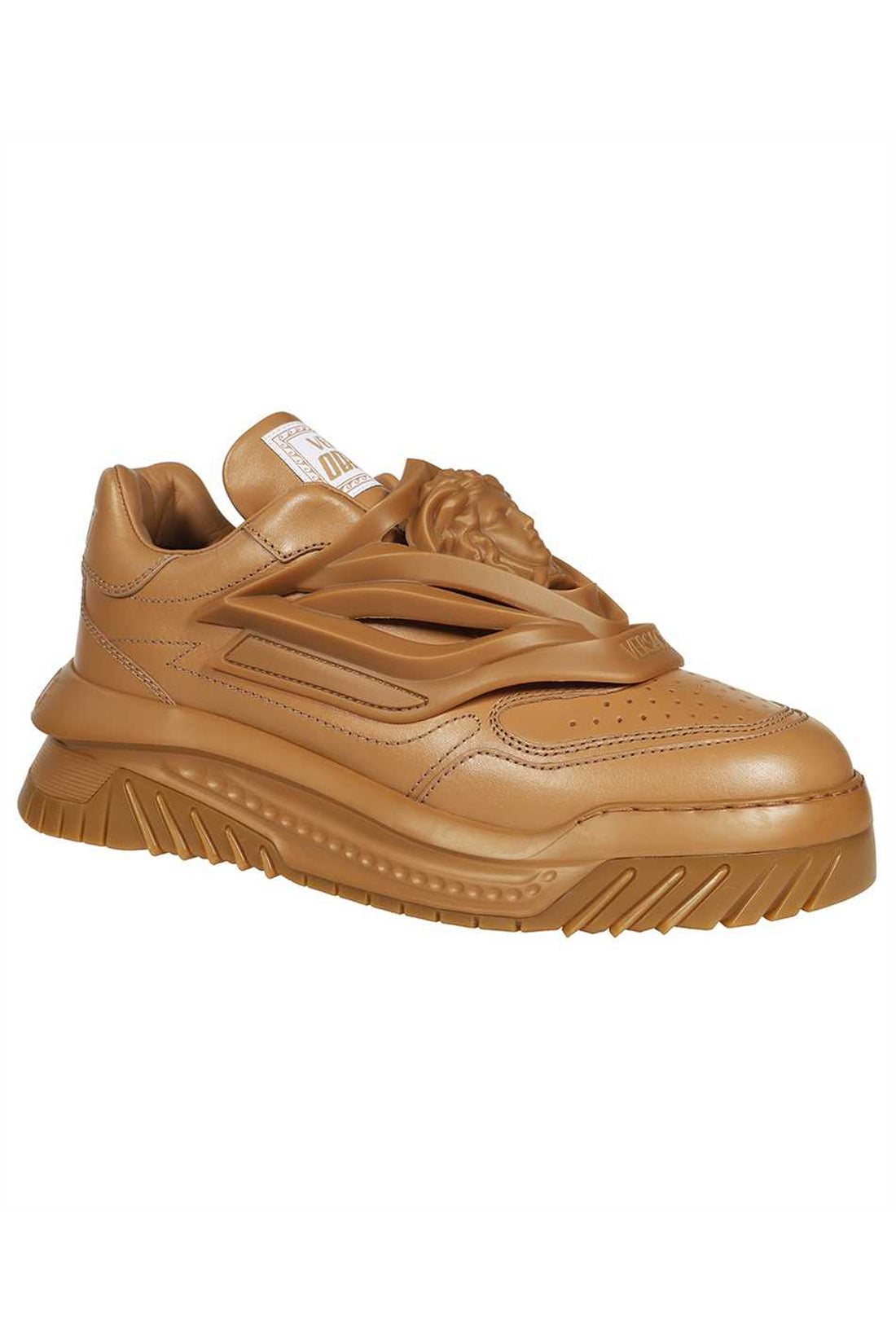 Versace-OUTLET-SALE-Odissea leather sneakers-ARCHIVIST