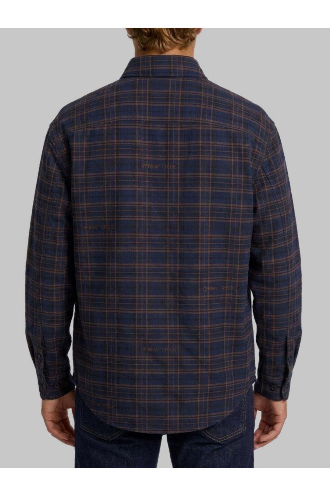 Off White-OUTLET-SALE-Off-White Check padded overshirt-ARCHIVIST