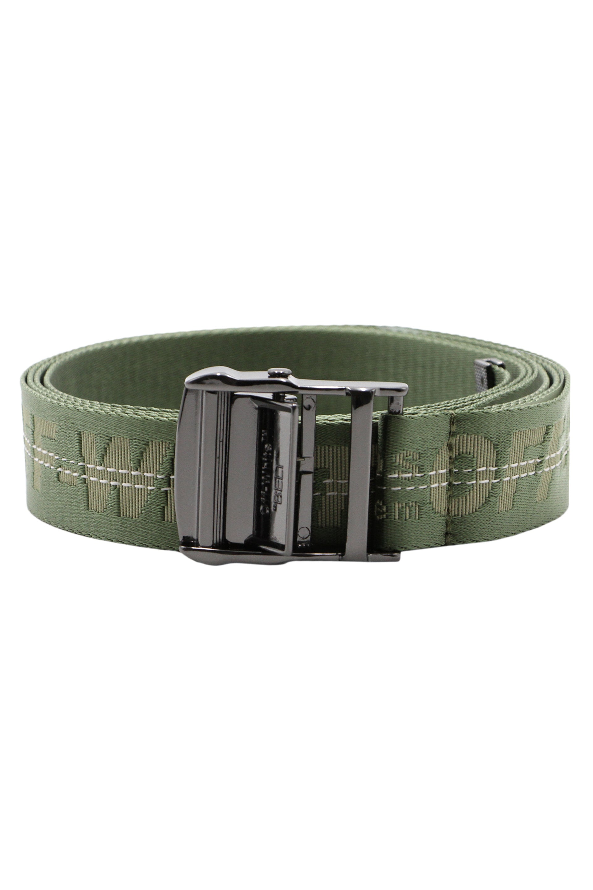 Industrial fabric belt with logo