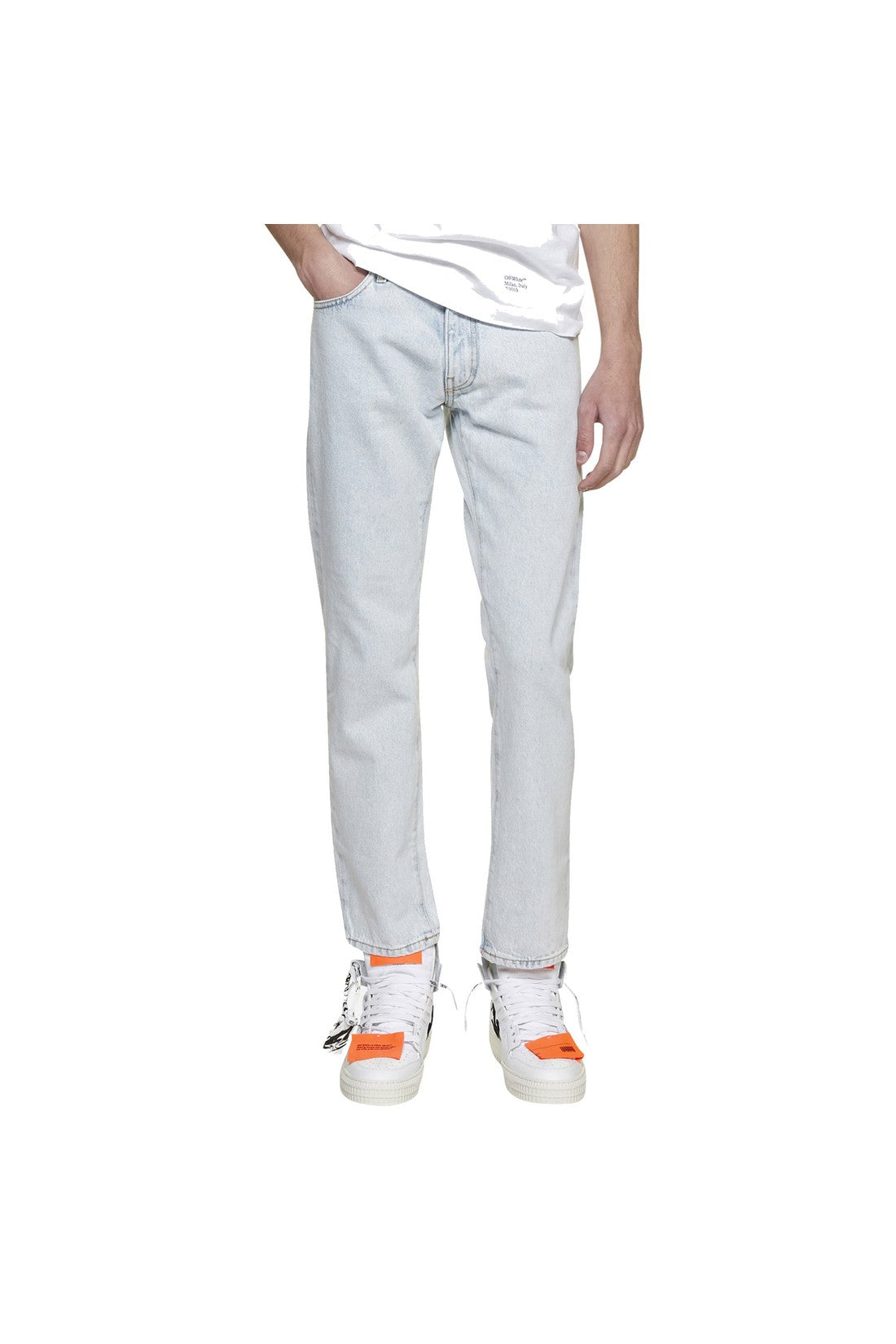 OFF-WHITE-OUTLET-SALE-Off-White Slim Fit Diag Jeans-ARCHIVIST