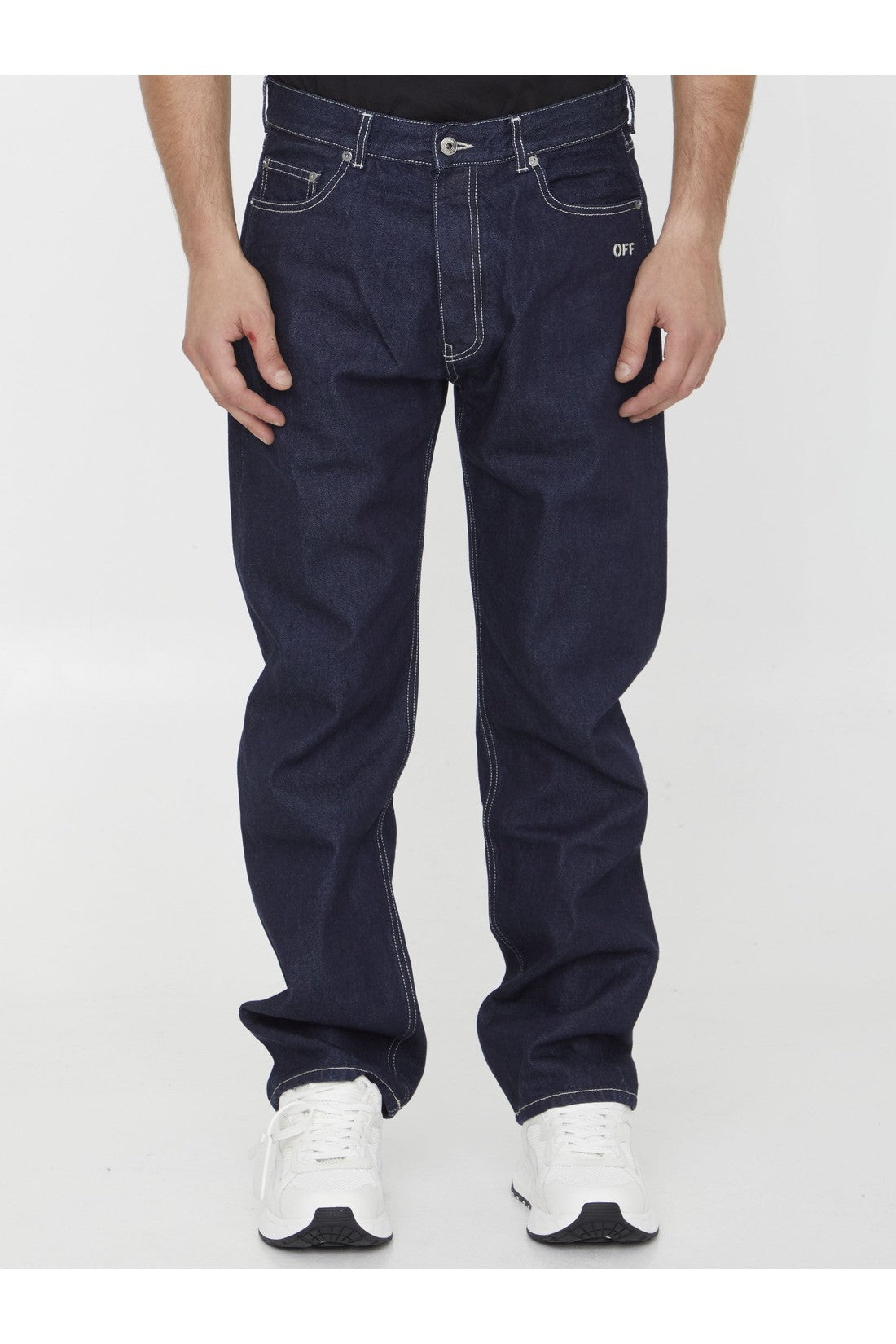 OFF WHITE-OUTLET-SALE-Off embroidery jeans-ARCHIVIST