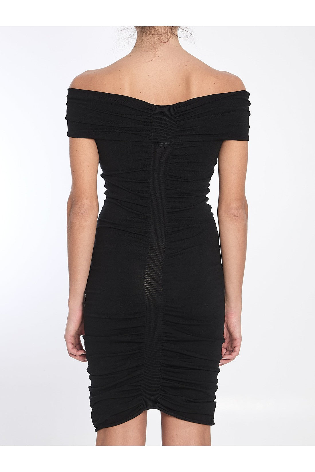 Alexander Wang-OUTLET-SALE-Off-the-shoulder dress with ruches-ARCHIVIST