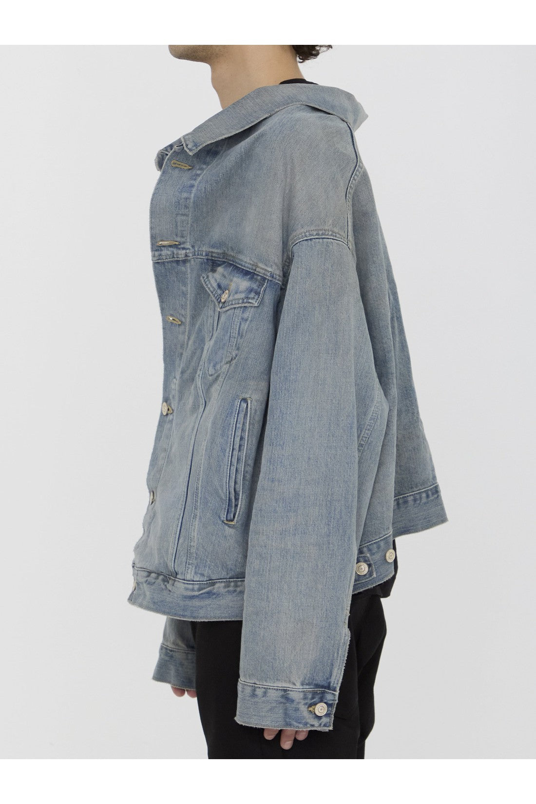 BALENCIAGA-OUTLET-SALE-Off-the-shoulder jacket-ARCHIVIST