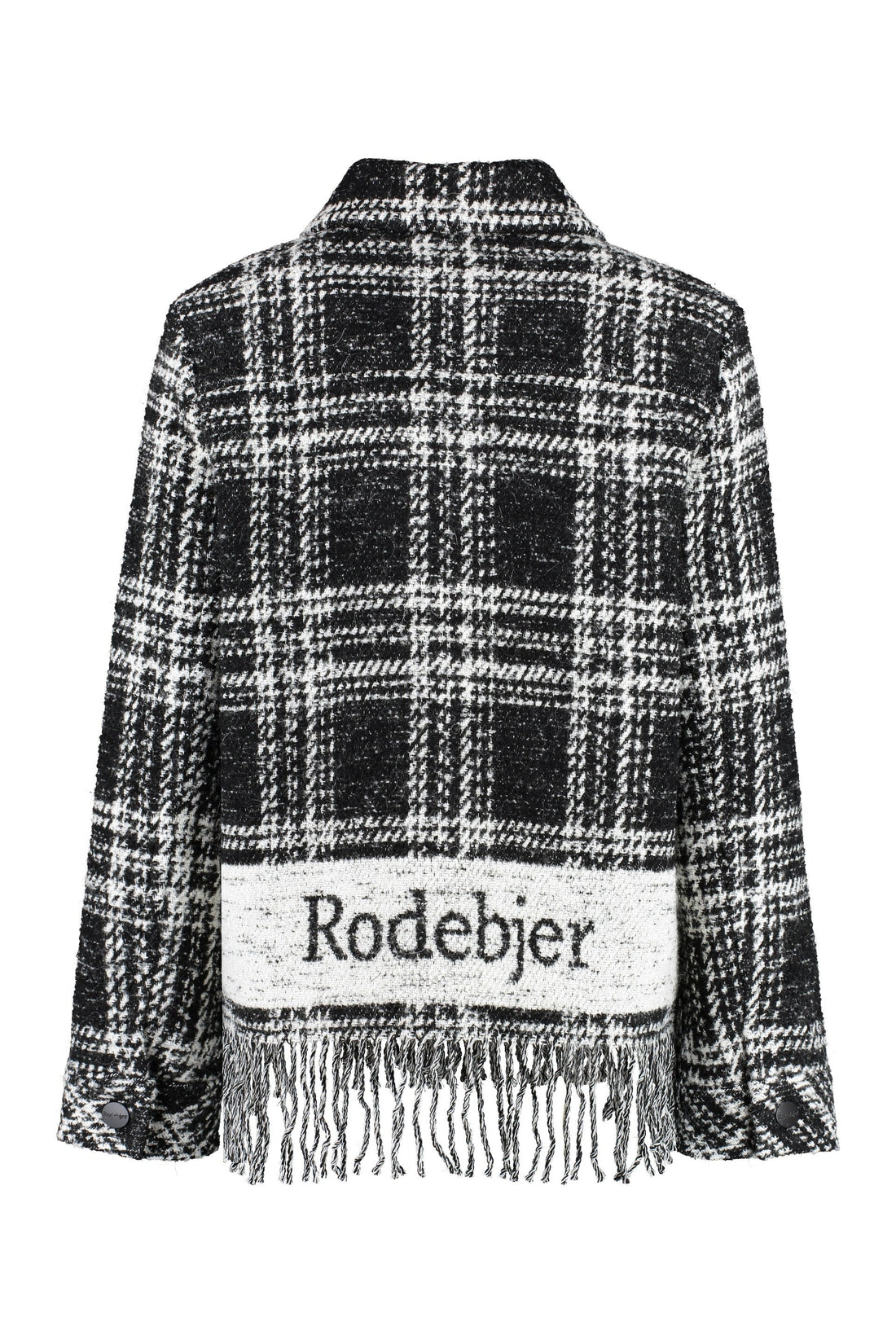 Rodebjer-OUTLET-SALE-Olivia Logo checked wool jacket-ARCHIVIST