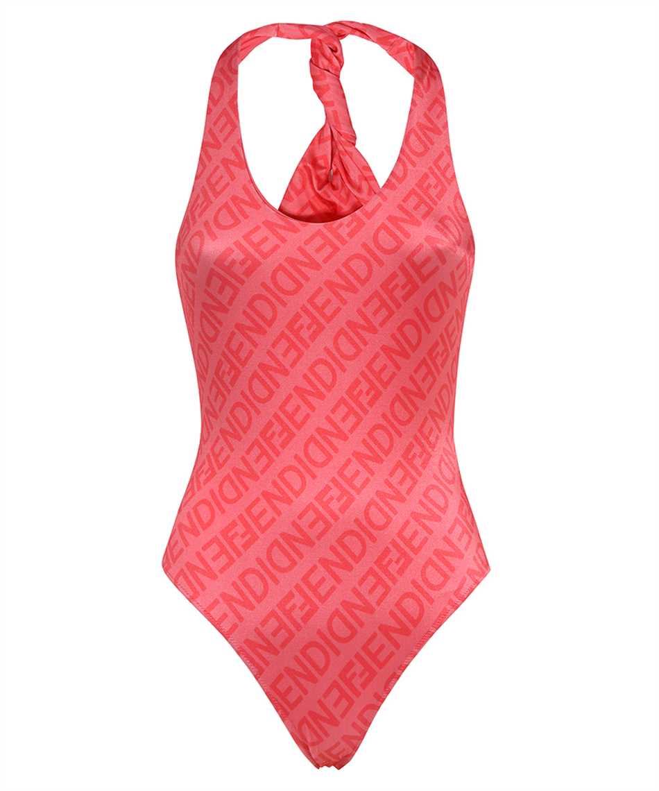 Fendi-OUTLET-SALE-One-piece swimsuit with logo-ARCHIVIST