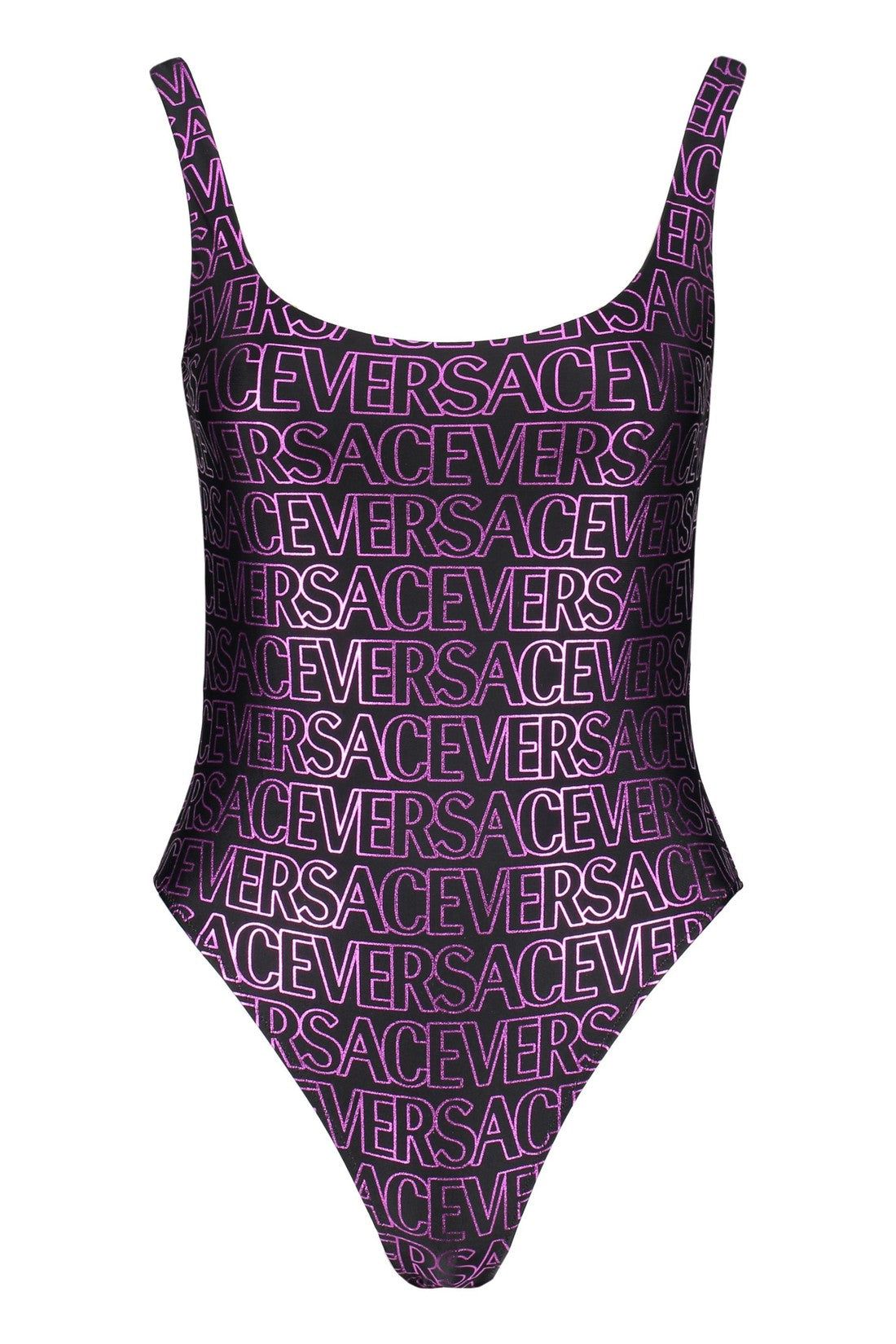 Versace-OUTLET-SALE-One-piece swimsuit with logo-ARCHIVIST