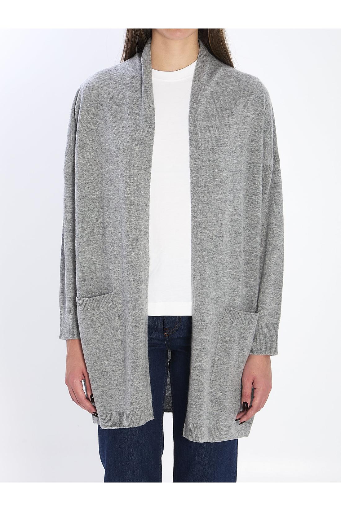 Allude-OUTLET-SALE-Open cardigan in virgin wool and cashmere-ARCHIVIST