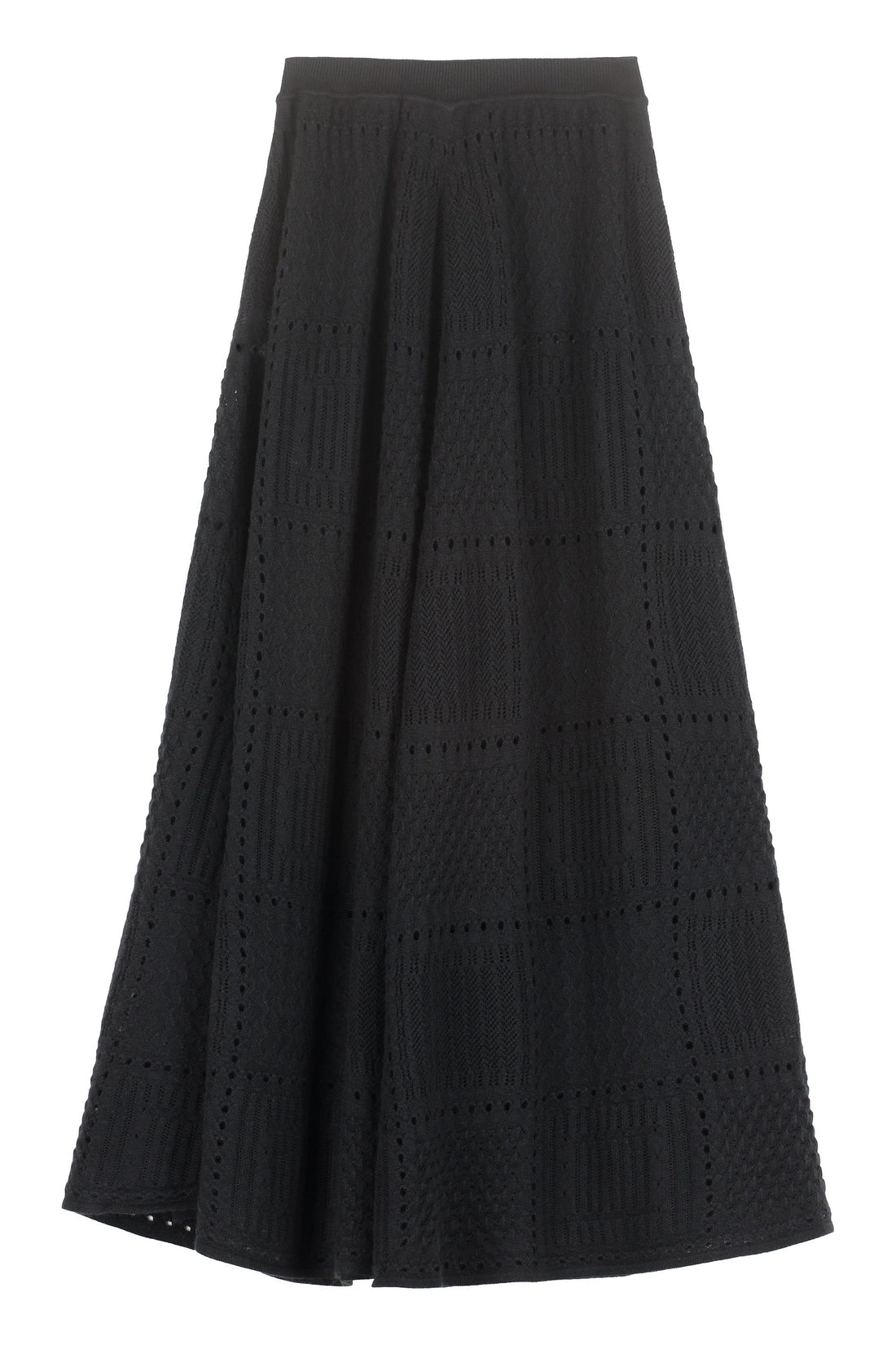 Chloé-OUTLET-SALE-Openwork-knit skirt-ARCHIVIST