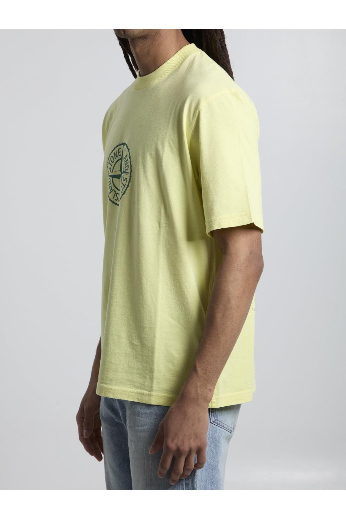 Stone Island-OUTLET-SALE-Organic cotton T-shirt-ARCHIVIST