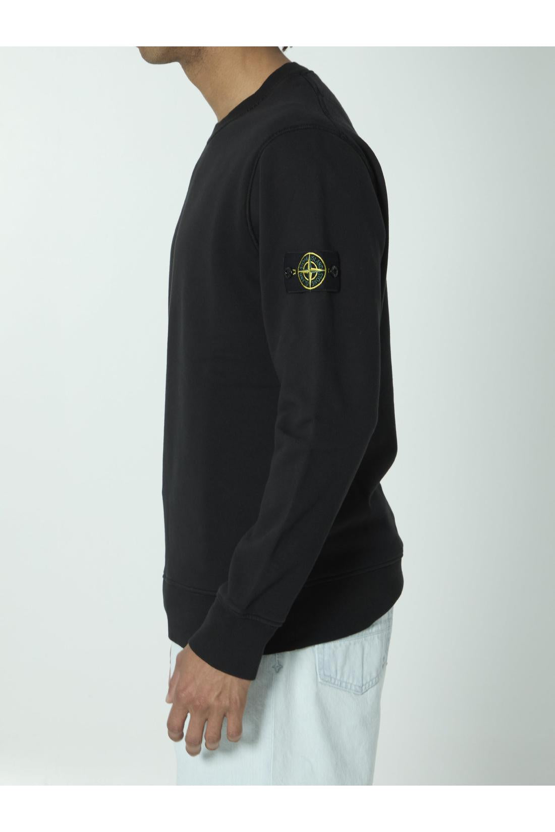 Stone Island-OUTLET-SALE-Organic cotton sweater with nylon-ARCHIVIST