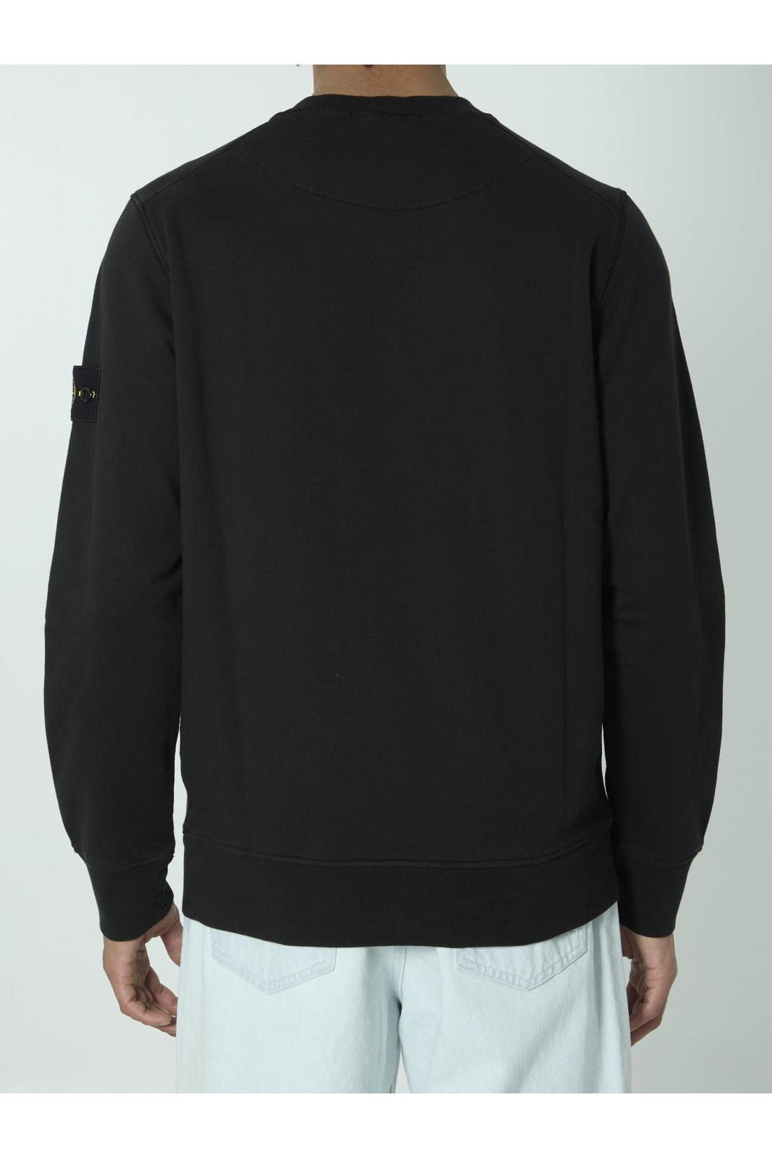 Stone Island-OUTLET-SALE-Organic cotton sweater with nylon-ARCHIVIST