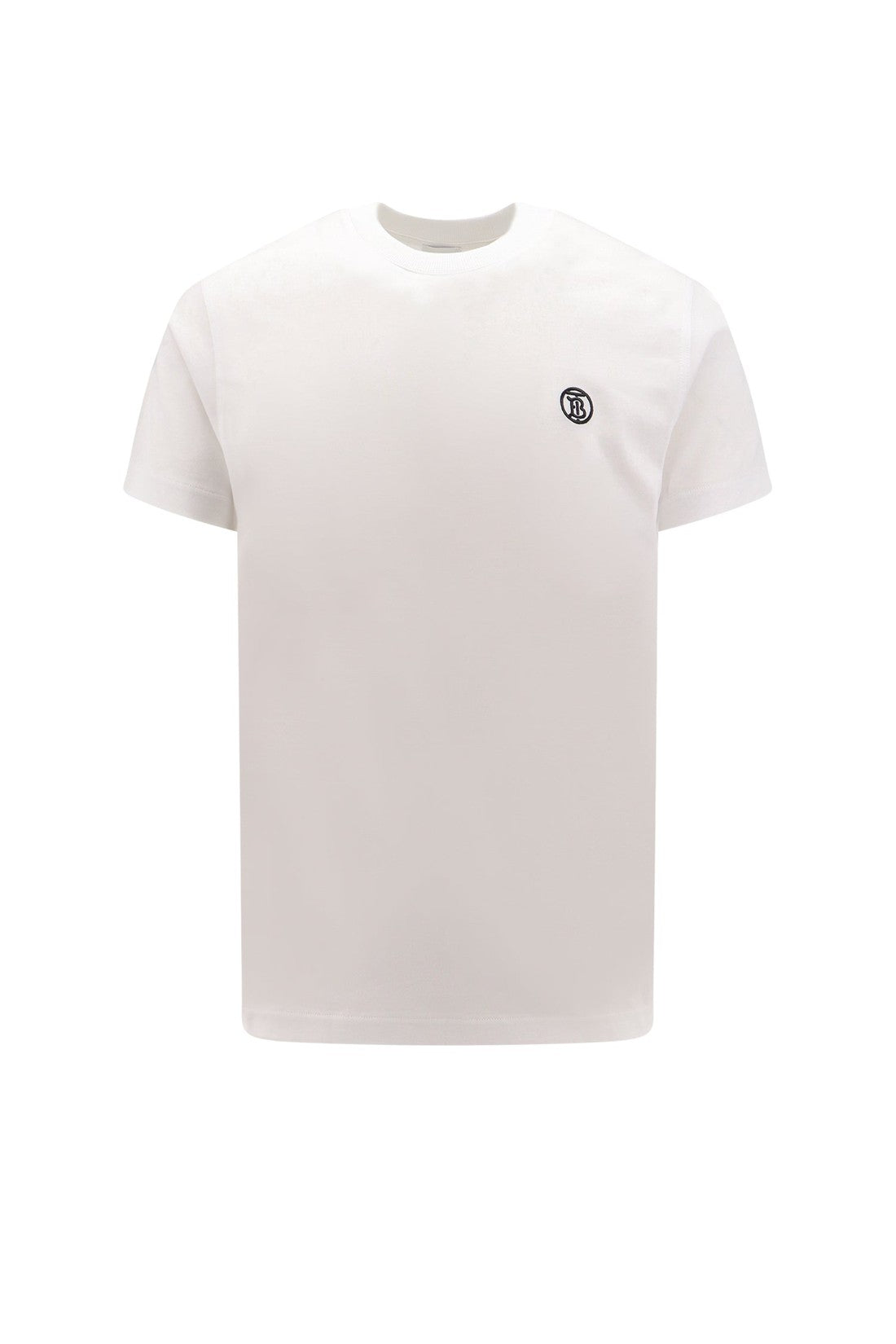 BURBERRY-OUTLET-SALE-Organic cotton t-shirt with embroidered monogram-ARCHIVIST