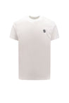 BURBERRY-OUTLET-SALE-Organic cotton t-shirt with embroidered monogram-ARCHIVIST