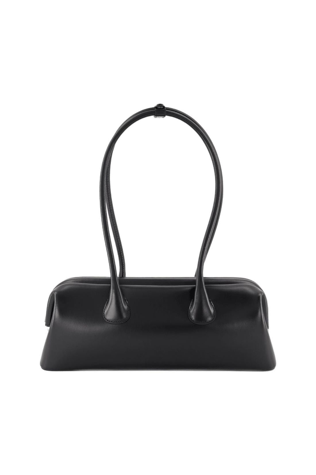 Schultertasche Boat Wide Mini - Osoi - Leder - Schwarz-Taschen-Osoi-One size-black-ARCHIVIST