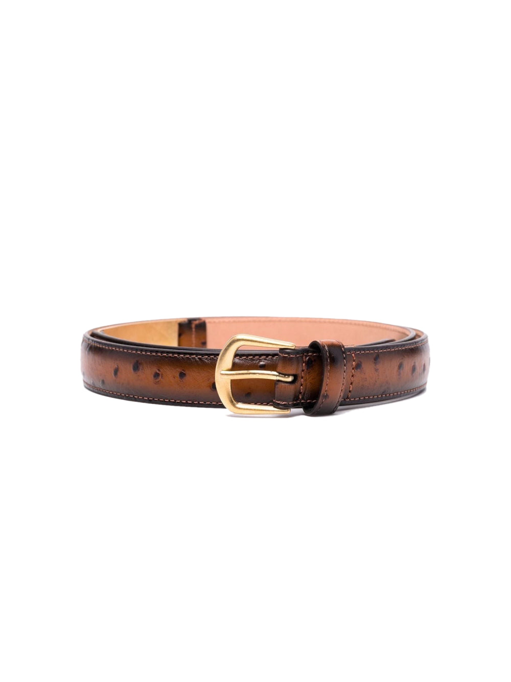 Dsquared2-OUTLET-SALE-Ostrich-Skin Effect Buckle Belt-ARCHIVIST