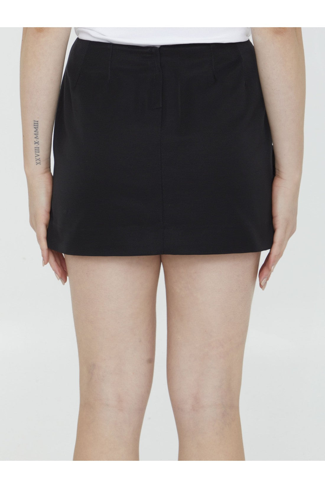 DOLCE&GABBANA-OUTLET-SALE-Ottoman miniskirt with flowers-ARCHIVIST