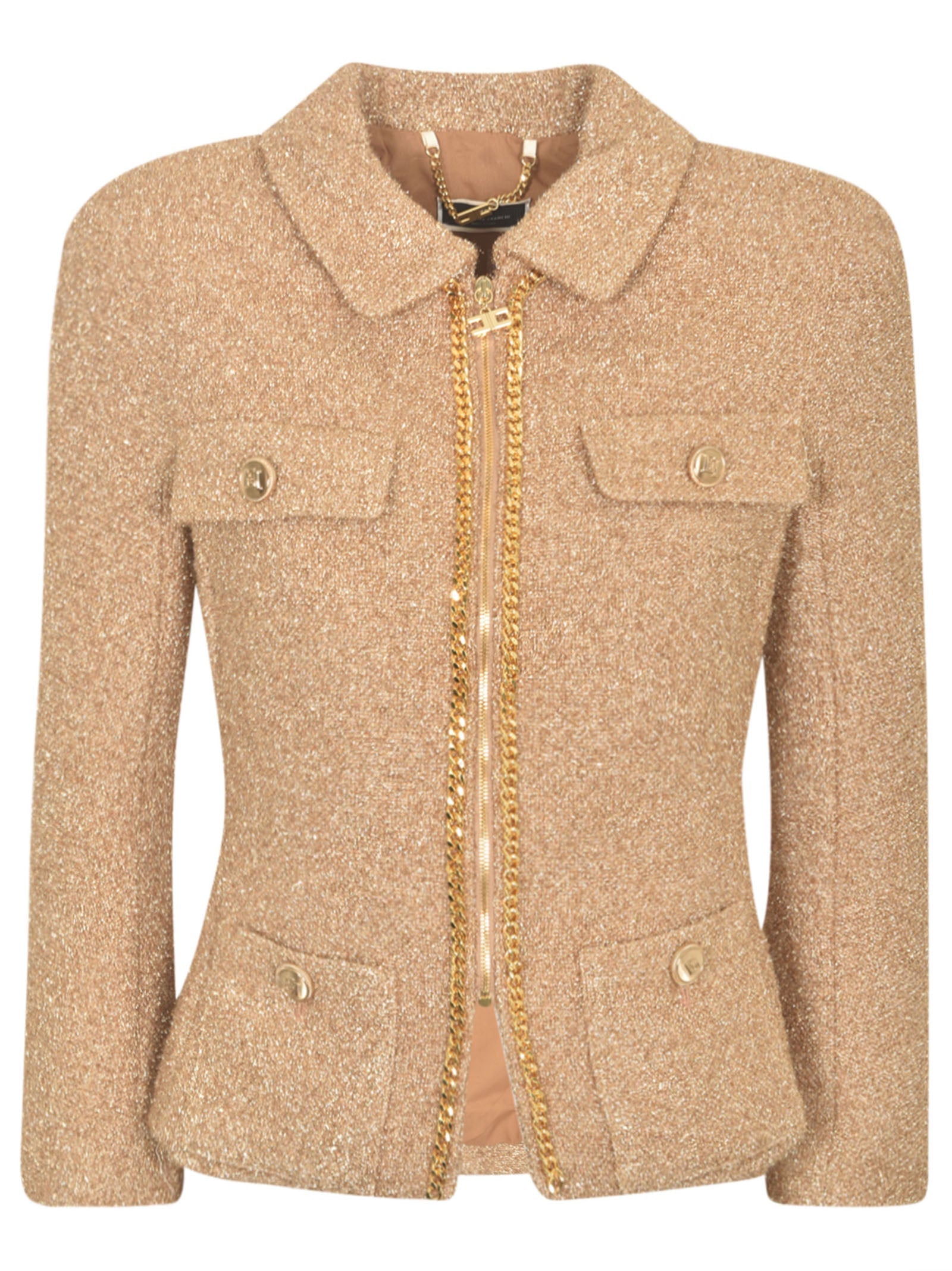 Elisabetta Franchi-OUTLET-SALE-Outerwear GOLD-ARCHIVIST