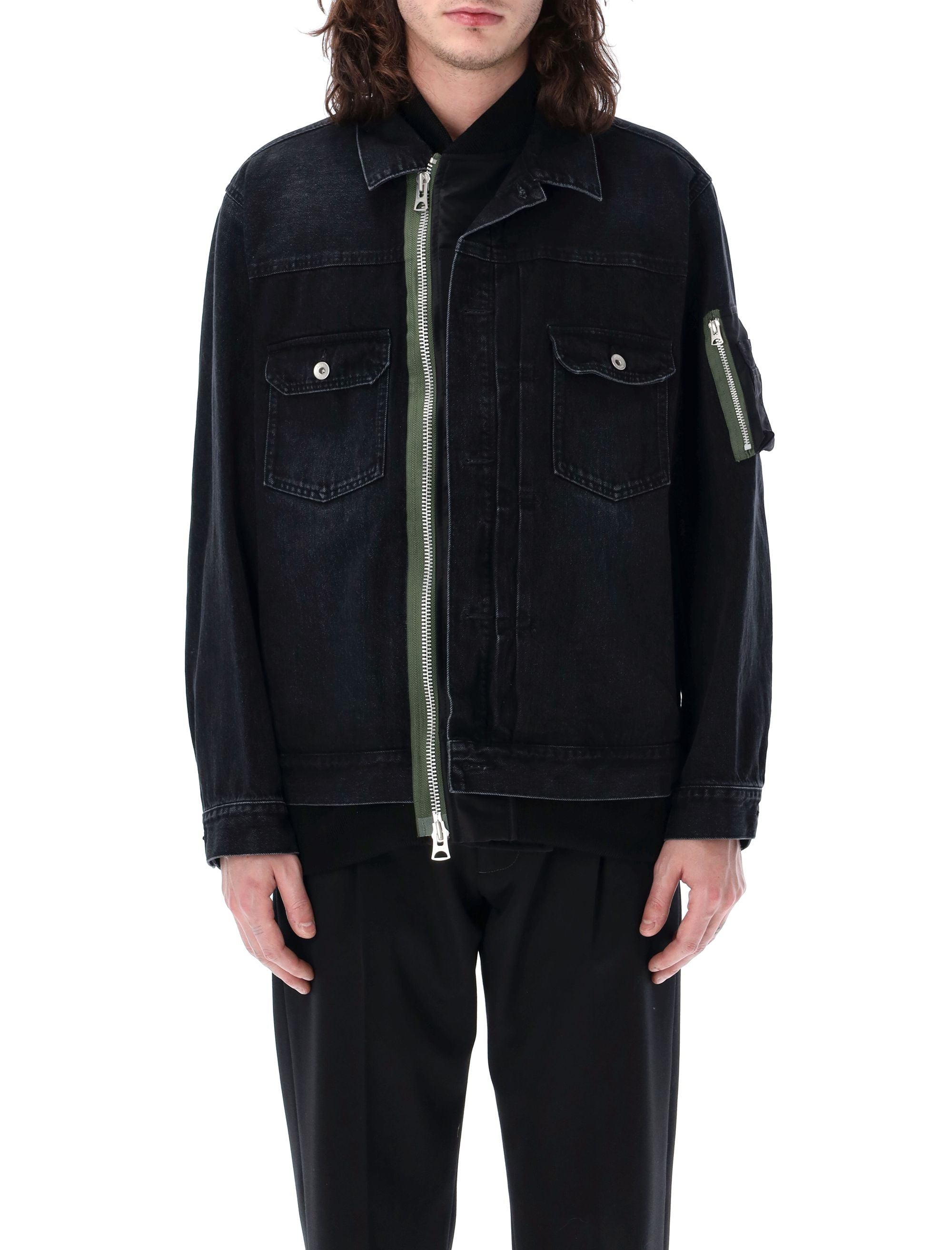 SACAI-OUTLET-SALE-Outerwear SCHWARZ-ARCHIVIST