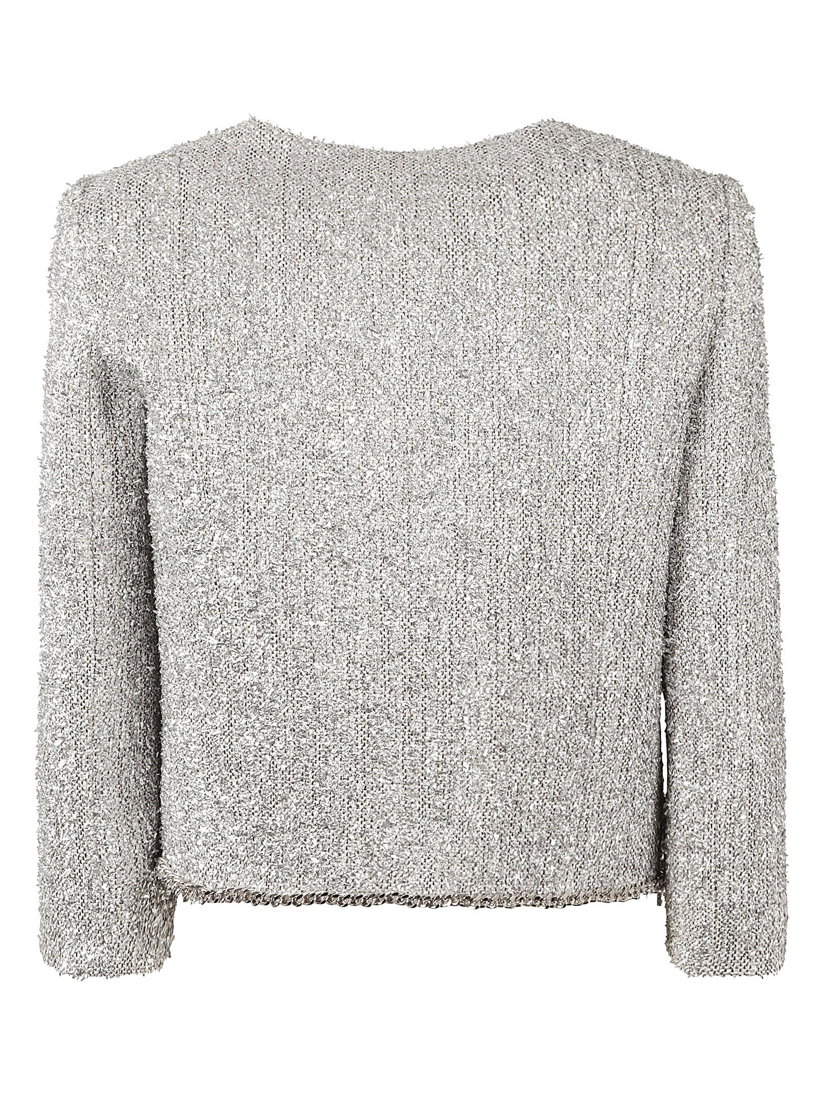 ELISABETTA FRANCHI-OUTLET-SALE-Outerwear SILBER-ARCHIVIST