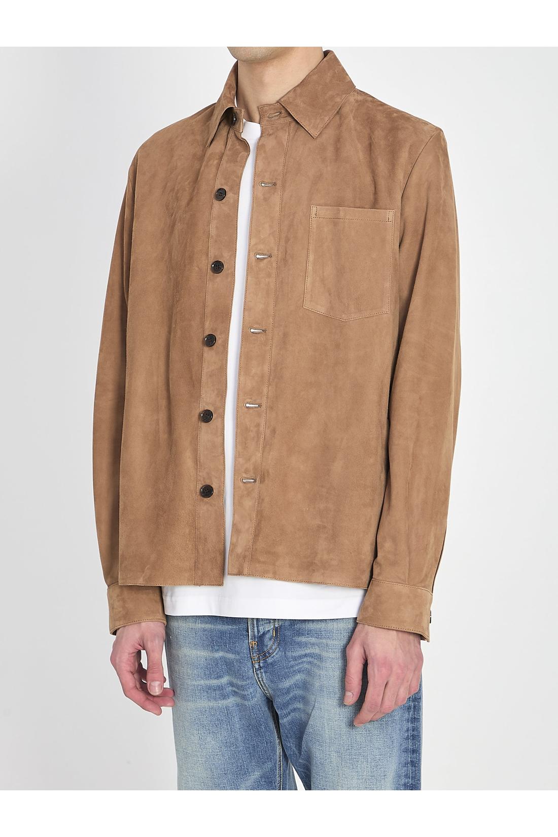 Overshirt in suede leather-Shirts-Arma-ARCHIVIST
