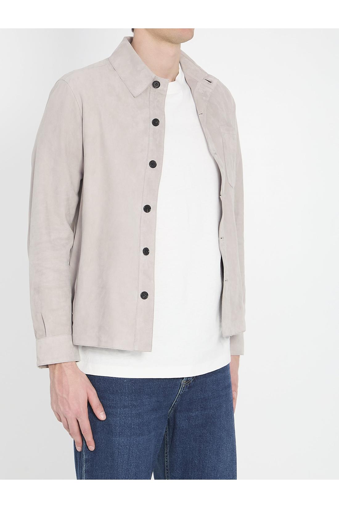 Overshirt in suede leather-Shirts-Arma-OUTLET-ARCHIVIST-ARCHIVE-SALE
