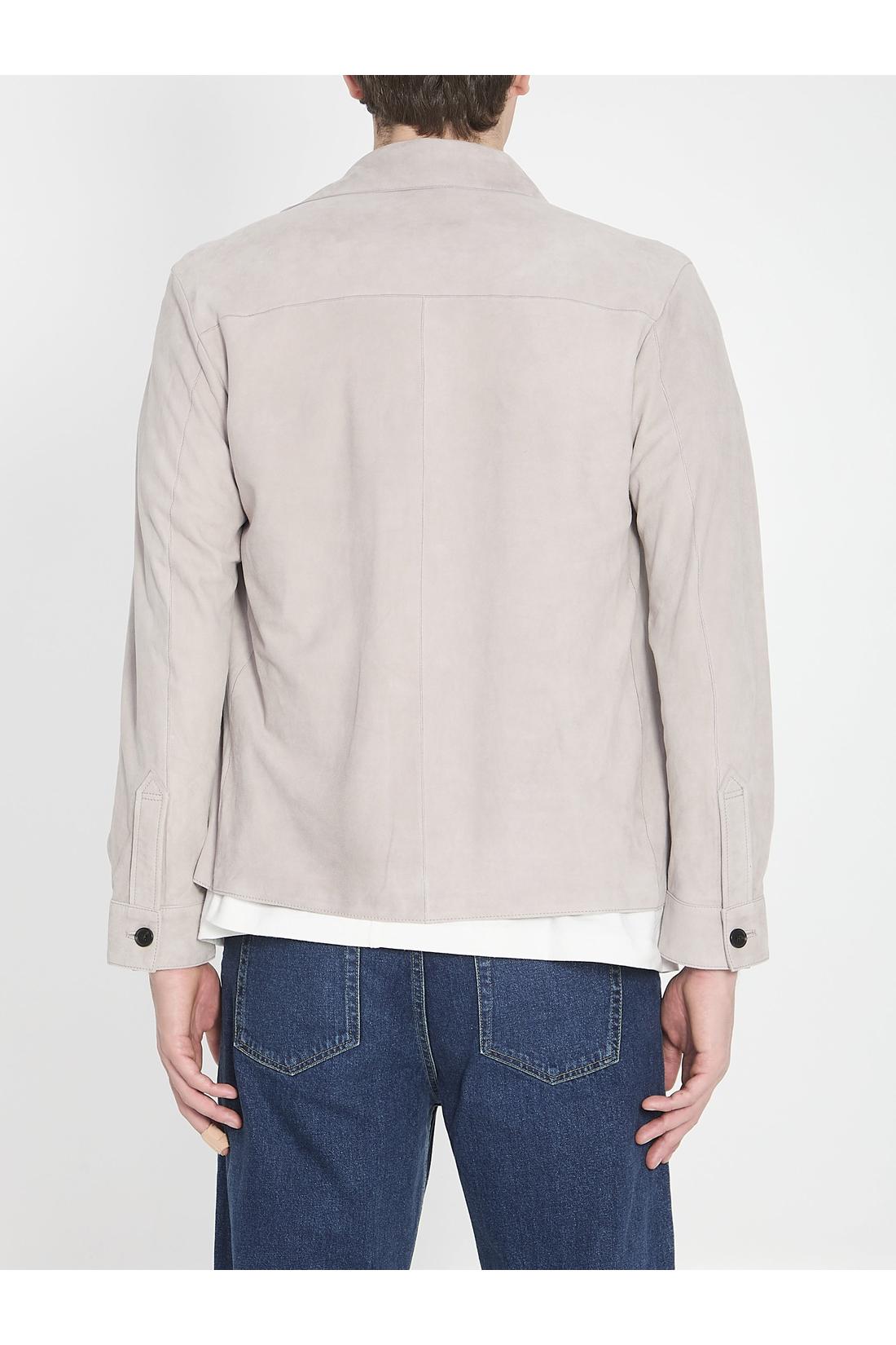 Overshirt in suede leather-Shirts-Arma-OUTLET-ARCHIVIST-ARCHIVE-SALE