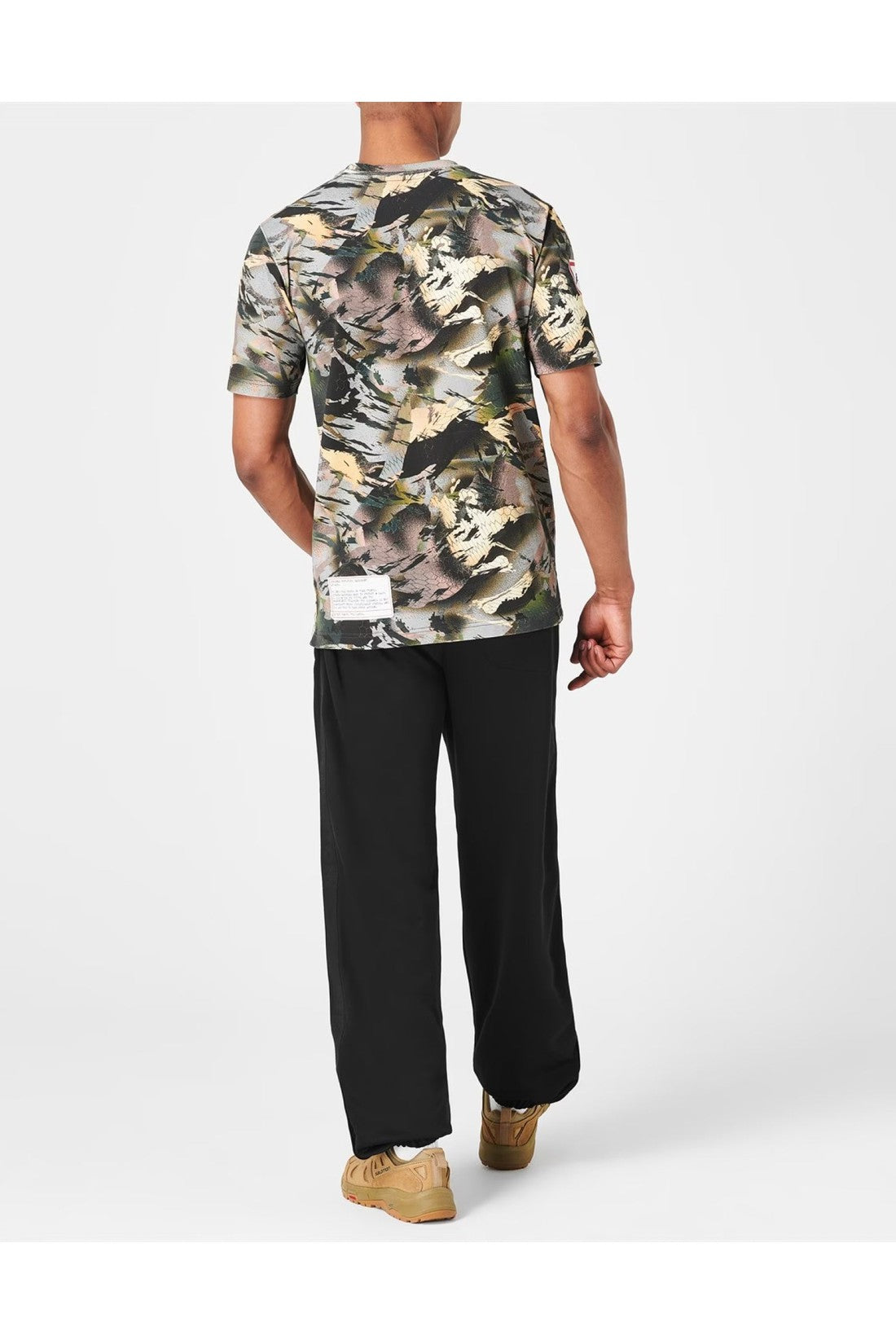 Heron Preston-OUTLET-SALE-Oversize Camo Logo T-Shirt-ARCHIVIST