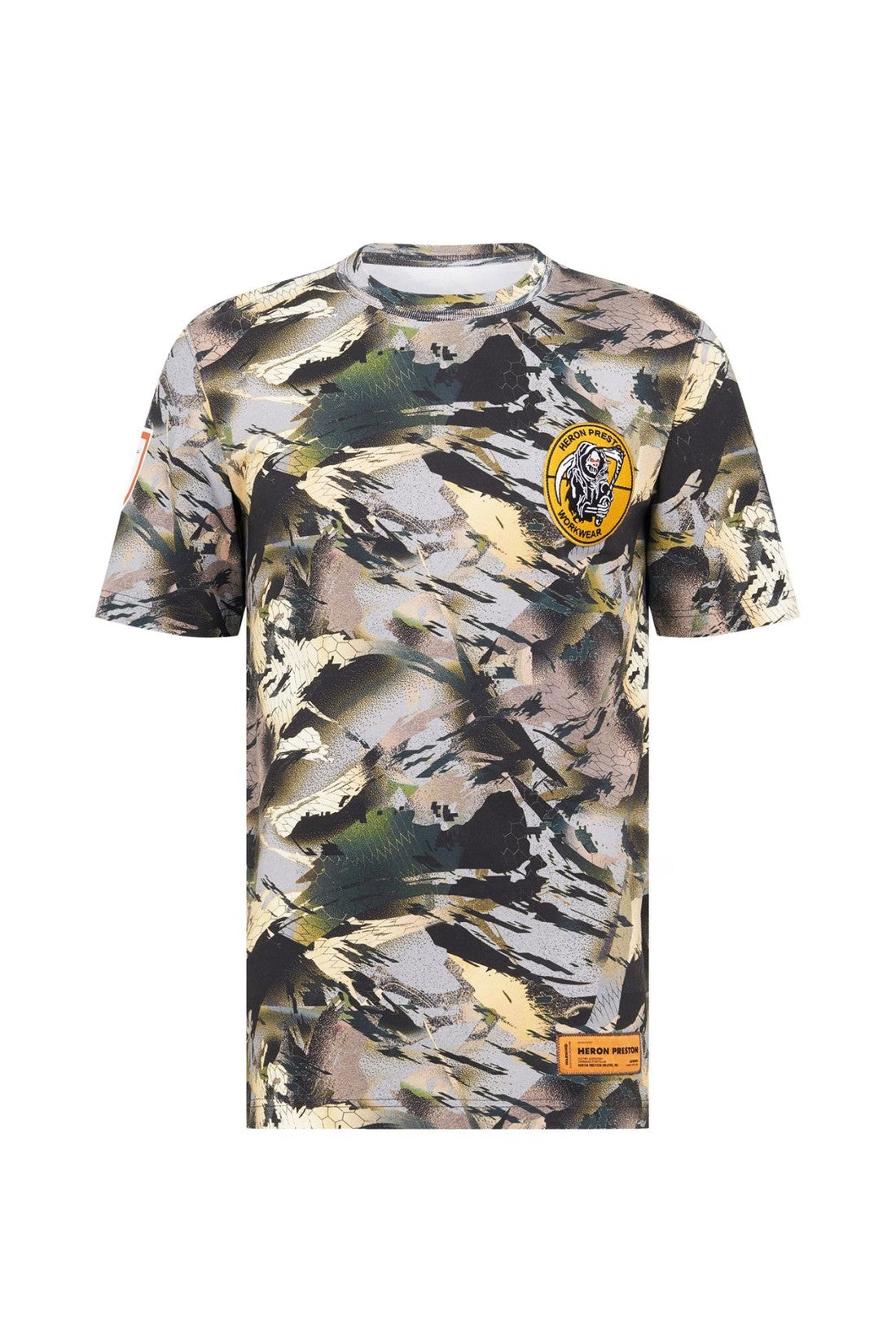 Heron Preston-OUTLET-SALE-Oversize Camo Logo T-Shirt-ARCHIVIST