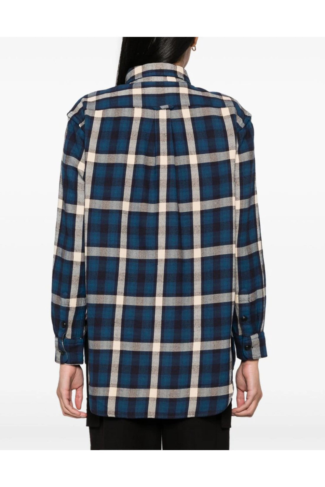 Polo Ralph Lauren-OUTLET-SALE-Oversize Fit Plaid Check Shirt-ARCHIVIST