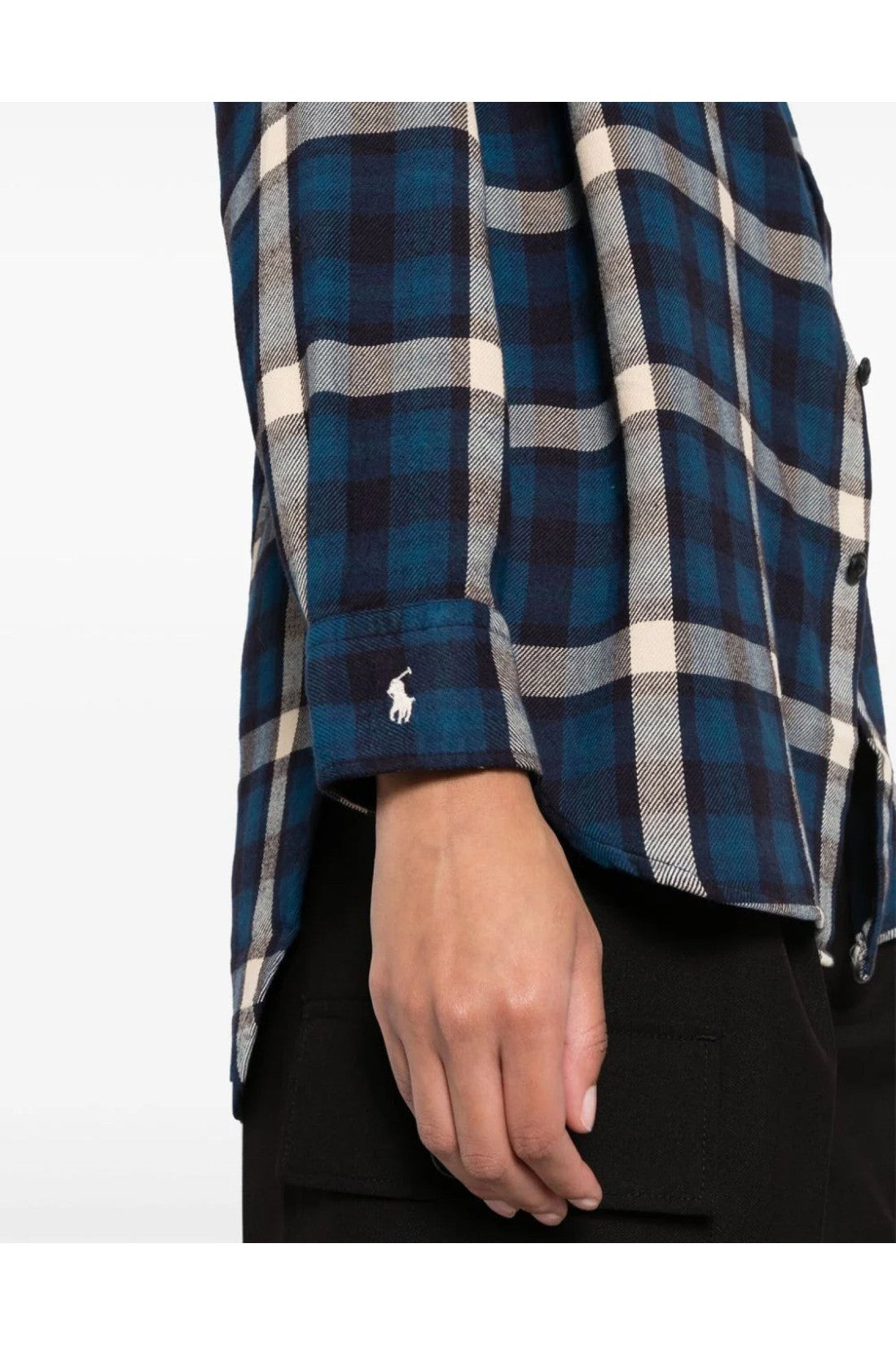 Polo Ralph Lauren-OUTLET-SALE-Oversize Fit Plaid Check Shirt-ARCHIVIST