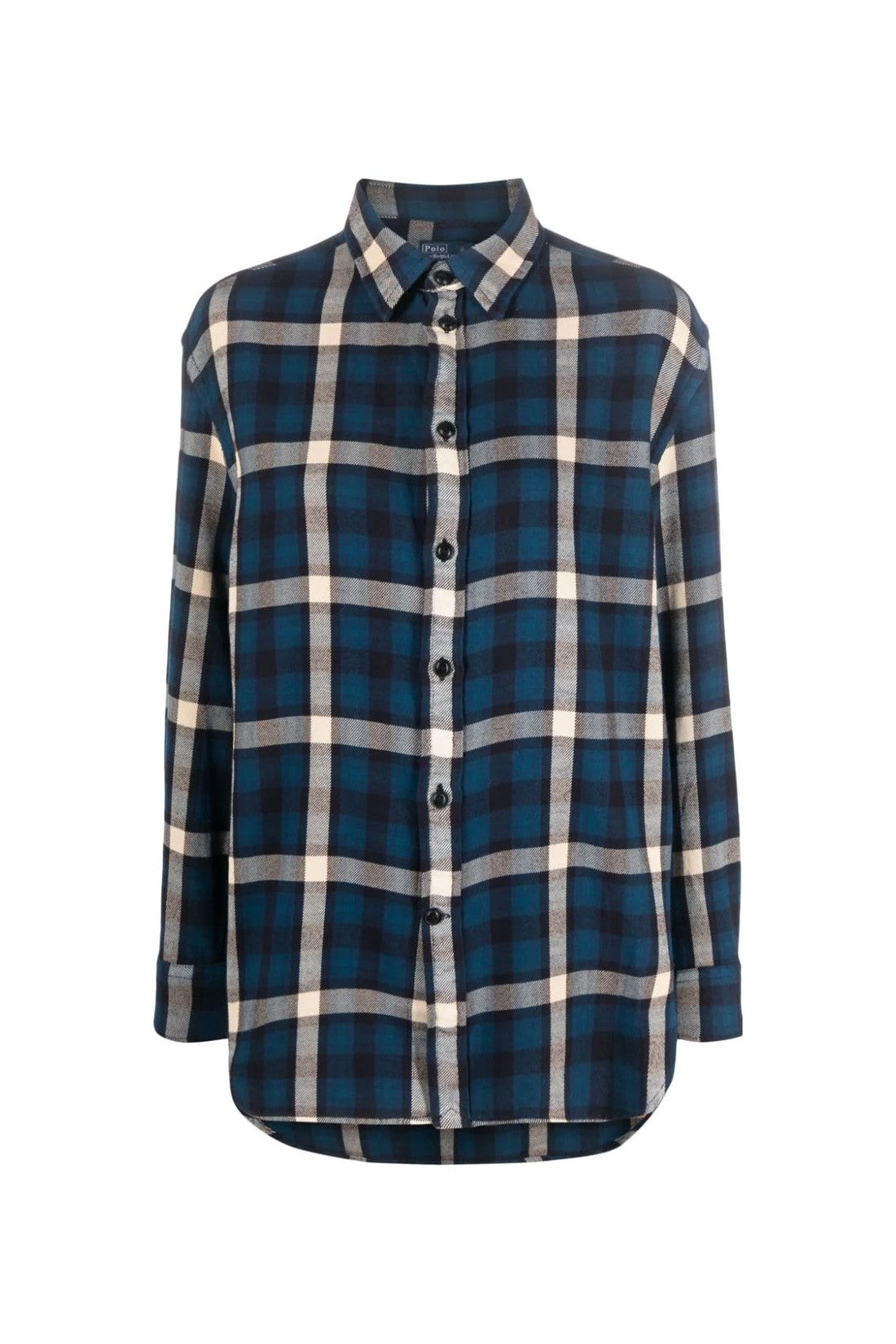 Polo Ralph Lauren-OUTLET-SALE-Oversize Fit Plaid Check Shirt-ARCHIVIST