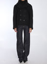 SAINT LAURENT-OUTLET-SALE-Oversize pea coat in wool-ARCHIVIST