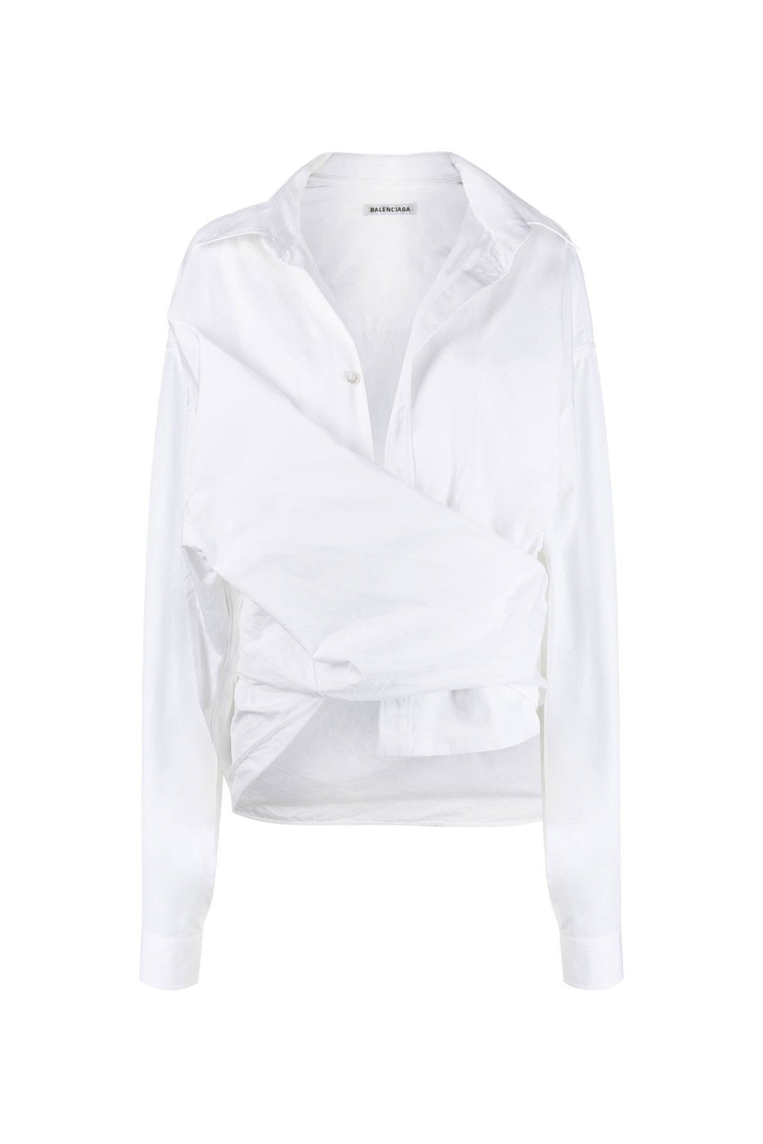 Balenciaga-OUTLET-SALE-Oversized Wrap Shirt-ARCHIVIST