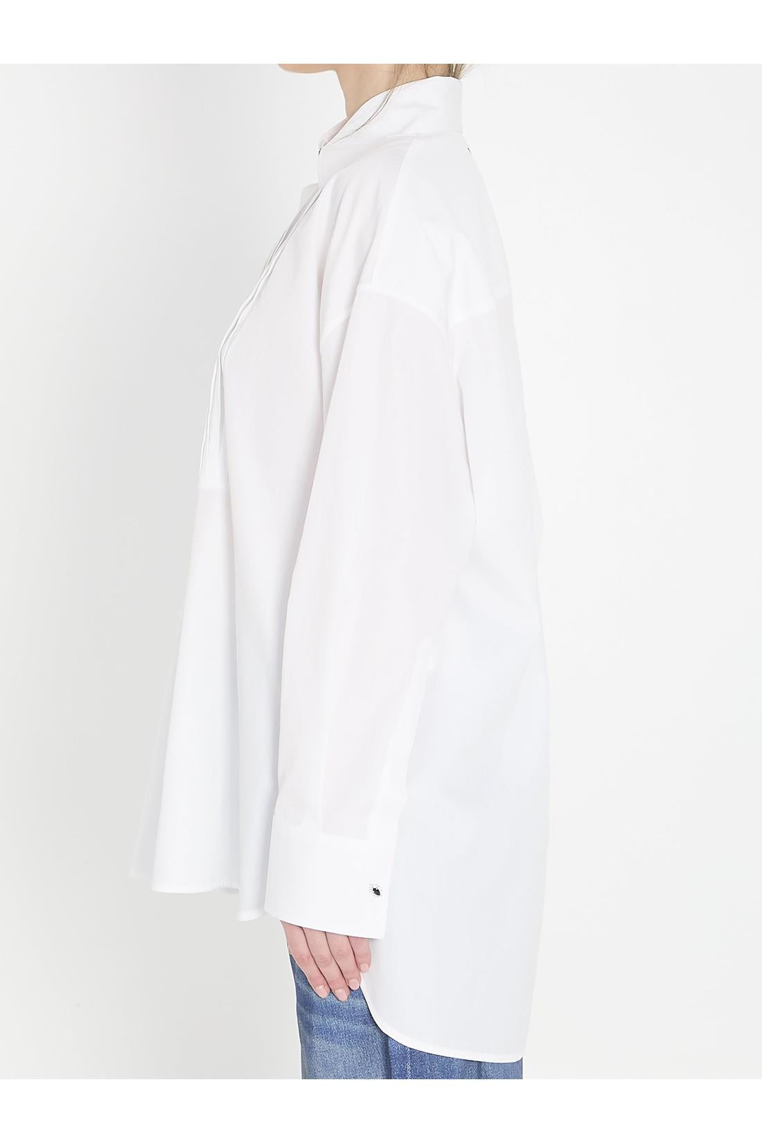 Golden Goose-OUTLET-SALE-Oversized cotton shirt-ARCHIVIST