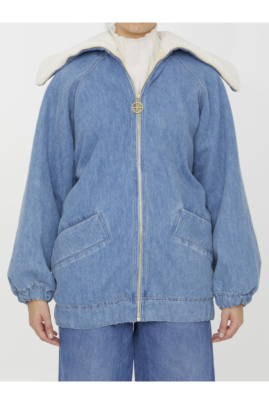 PATOU-OUTLET-SALE-Oversized denim jacket-ARCHIVIST