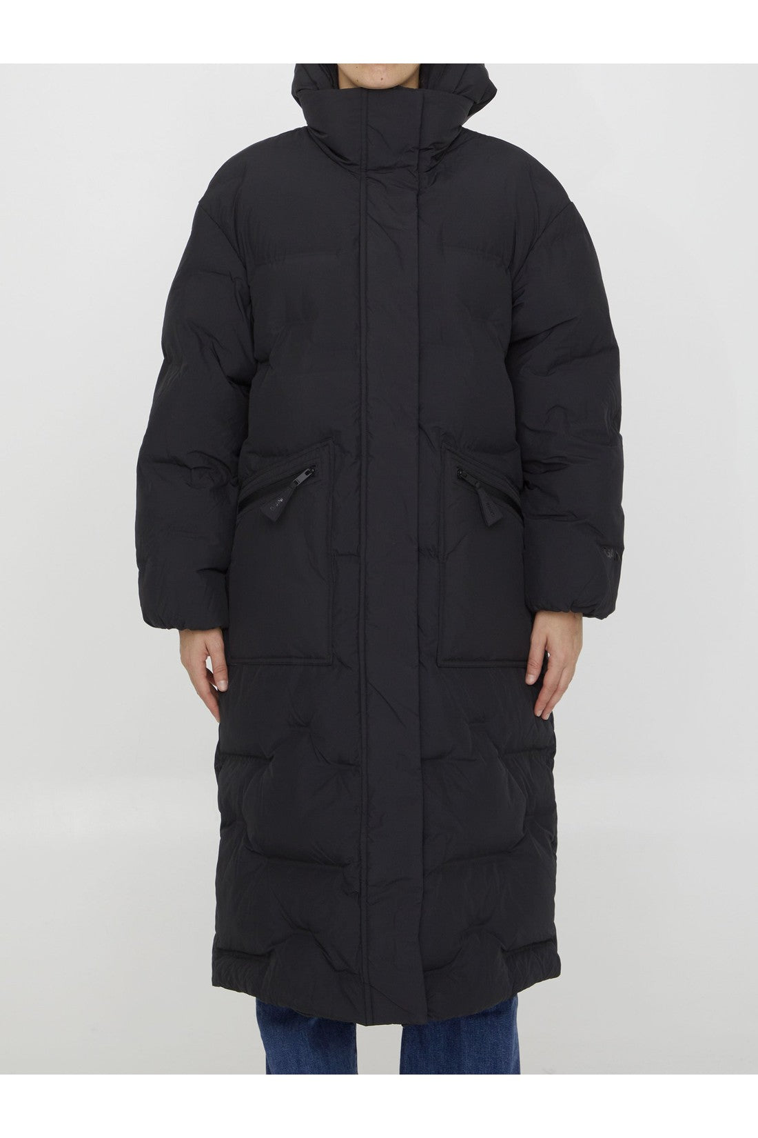 Ganni-OUTLET-SALE-Oversized long puffer coat-ARCHIVIST