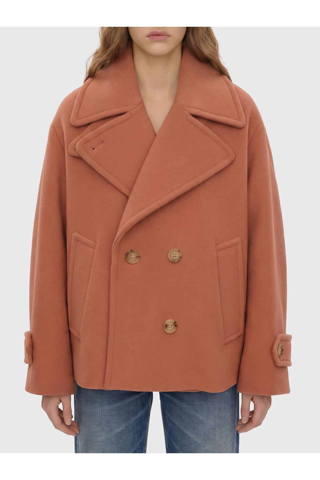 Chloé-OUTLET-SALE-Oversized short wool coat-ARCHIVIST