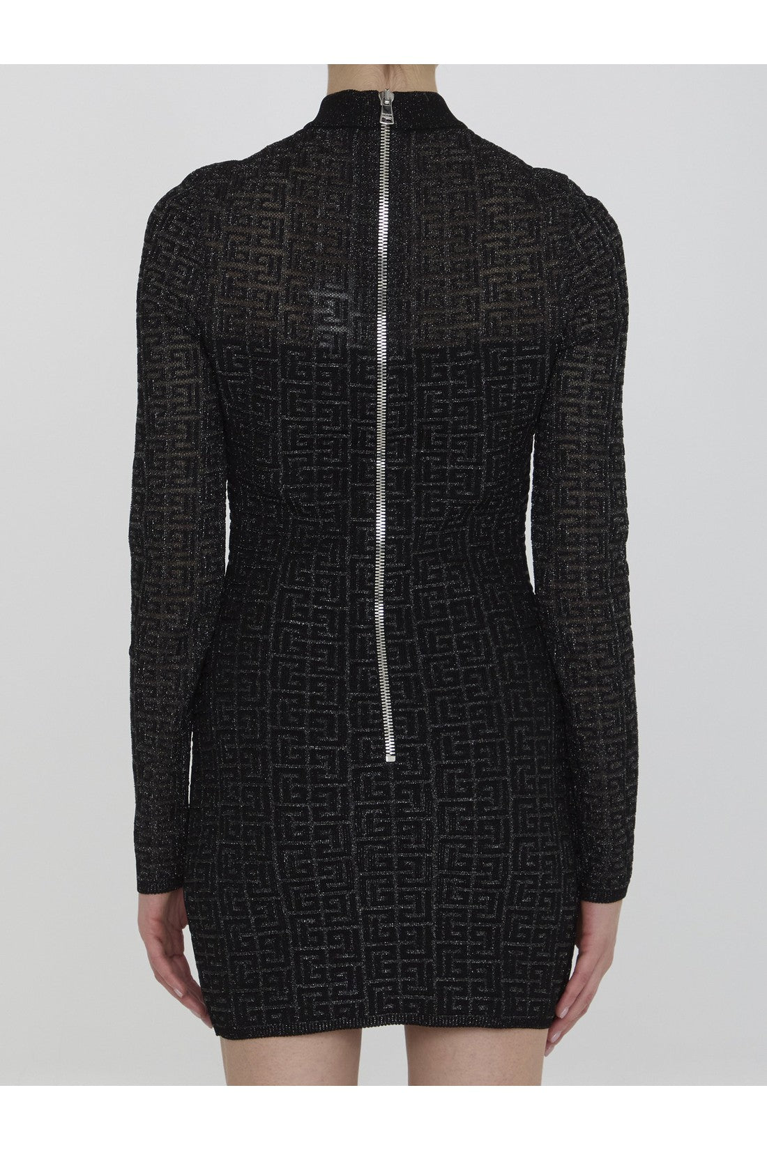 Balmain-OUTLET-SALE-PB Labyrinth knit dress-ARCHIVIST