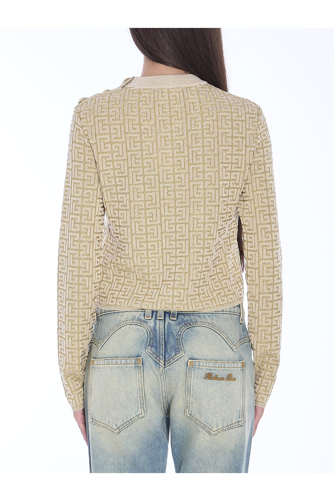 BALMAIN-OUTLET-SALE-PB Labyrinth monogram top-ARCHIVIST