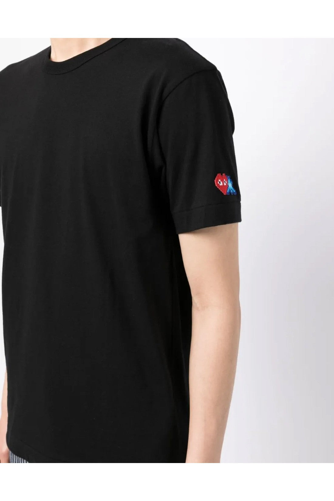 Comme des Garcons-OUTLET-SALE-PLAY Logo Patch T-Shirt-ARCHIVIST