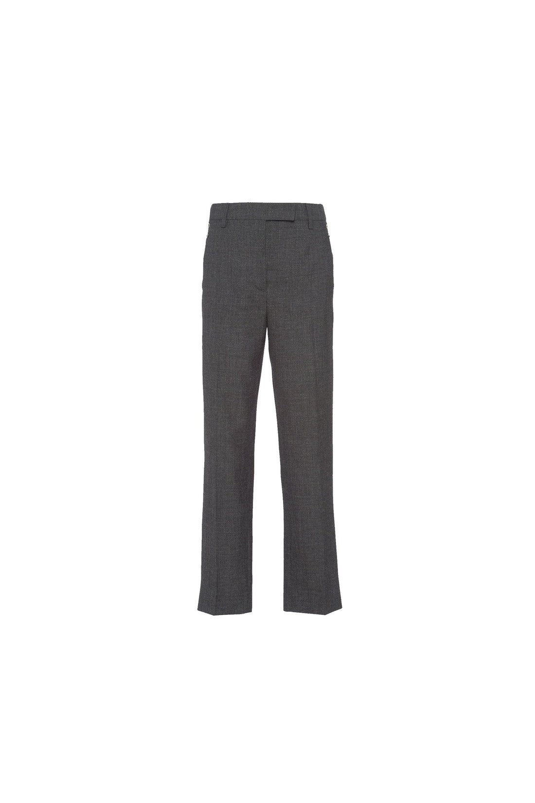 PRADA-Outlet-Sale-Prada Wool Pants-WOMEN CLOTHING-GREY-42-ARCHIVIST