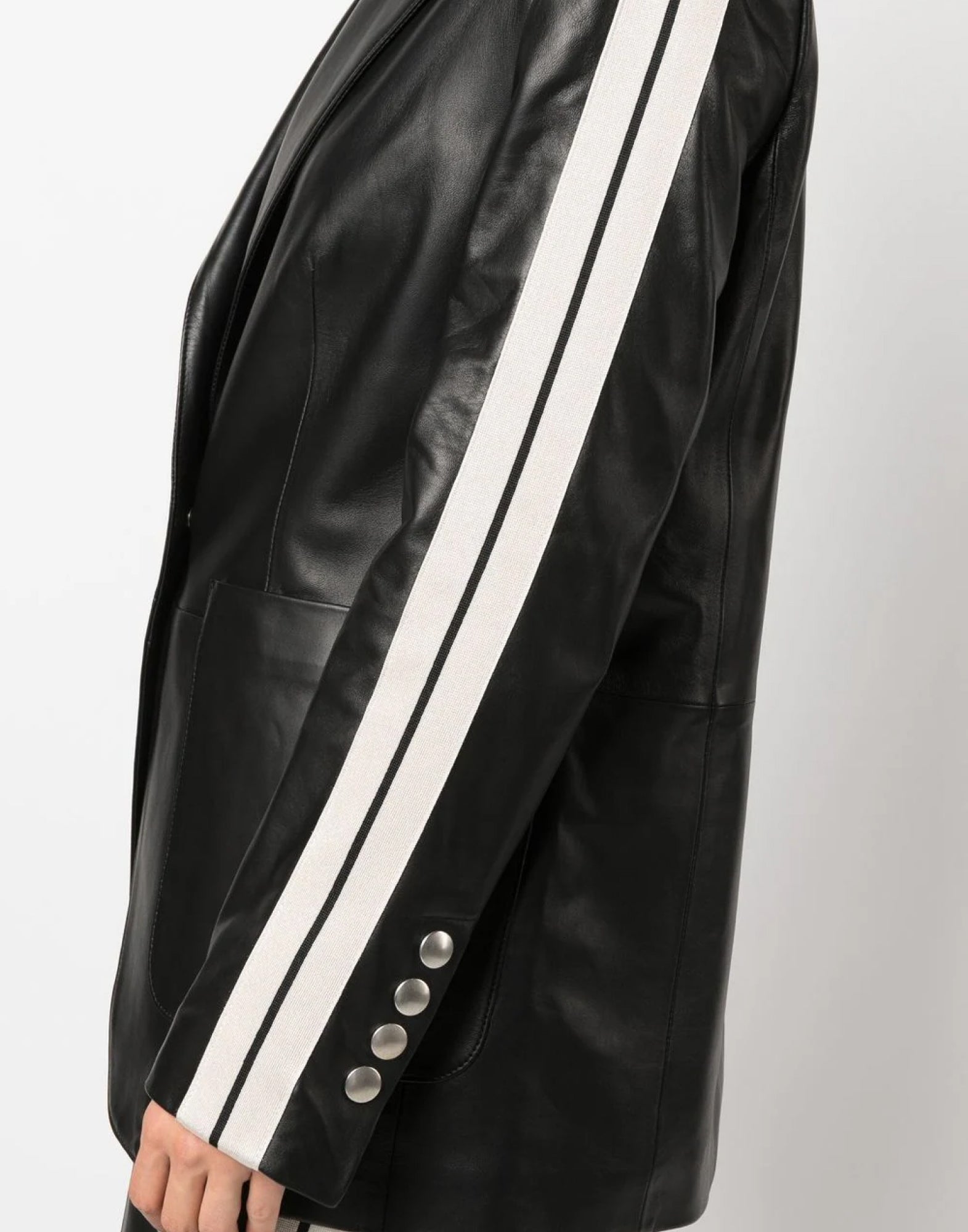 Palm Angels-OUTLET-SALE-Leather Track Blazer-ARCHIVIST