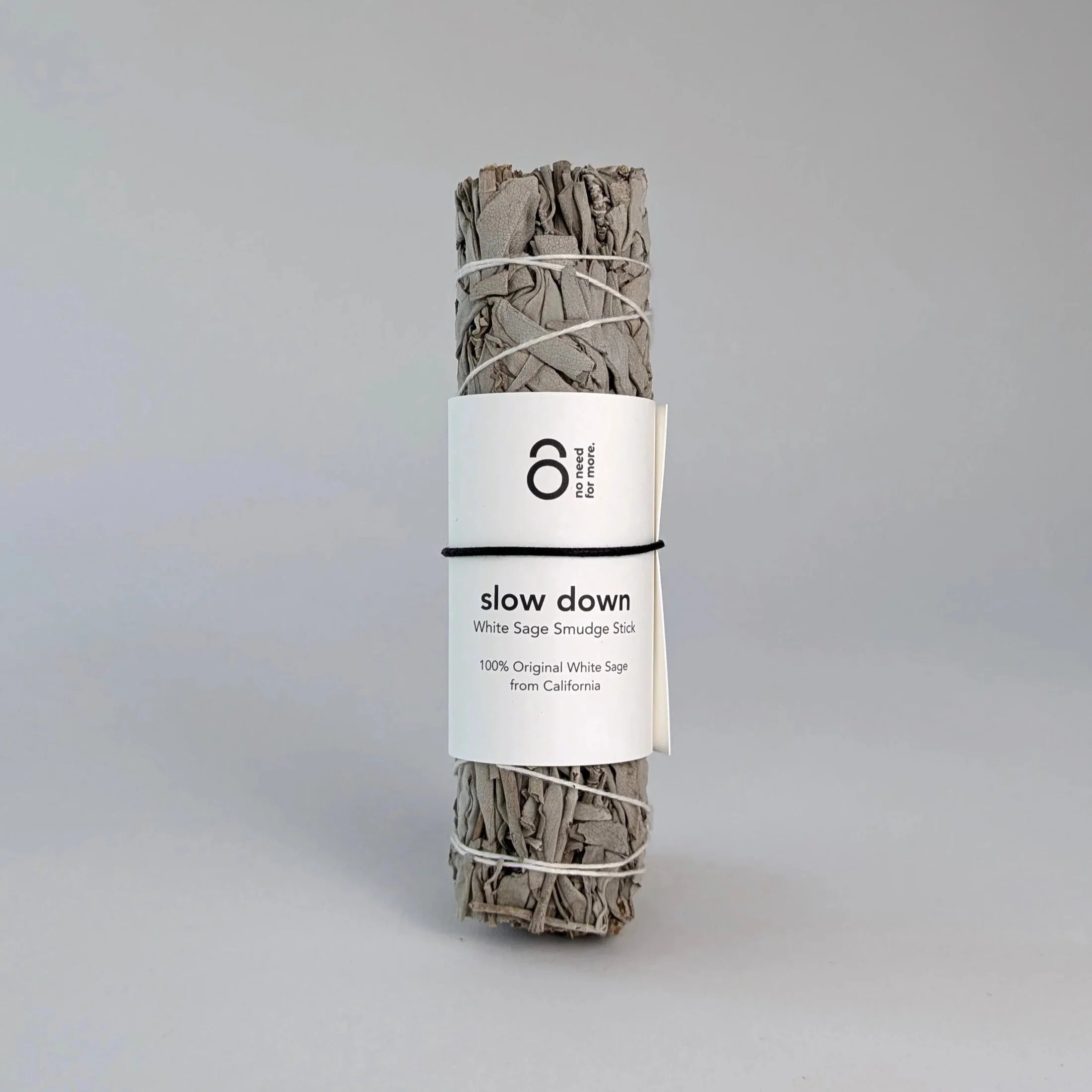 Verdancia-no need for more - Weißer Salbei - Smudge Räucherbündel - "Slow Down"-Räucherstäbchen-Black-Deal-Outlet-by-ARCHIVIST