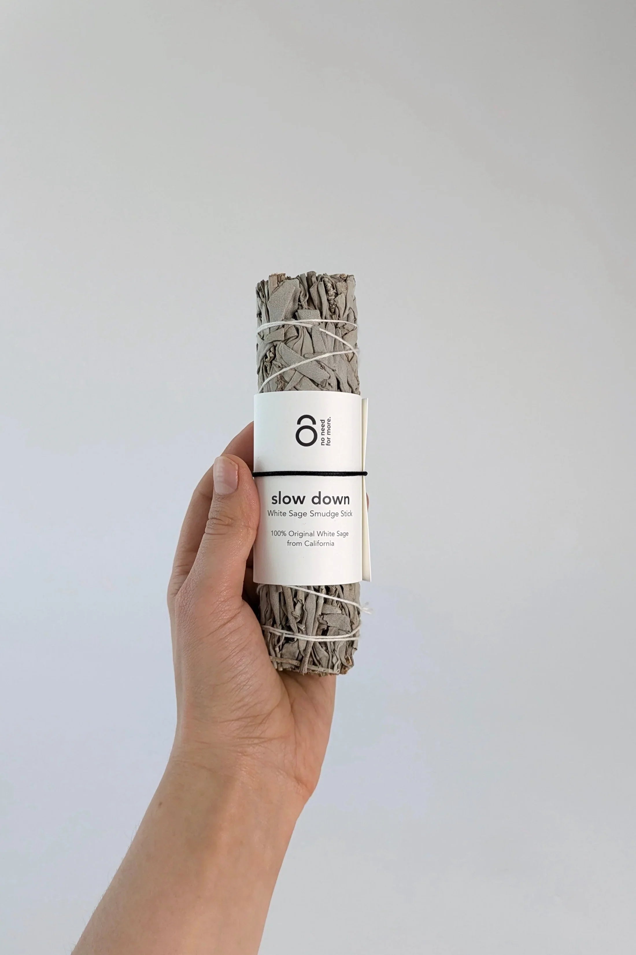Verdancia-no need for more - Weißer Salbei - Smudge Räucherbündel - "Slow Down"-Räucherstäbchen-Black-Deal-Outlet-by-ARCHIVIST